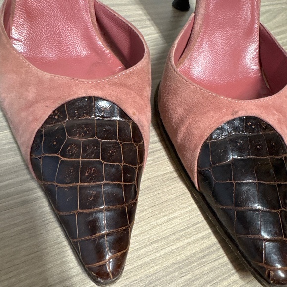 Vintage Sergio Rossi suede sandals - Picture 8 of 9